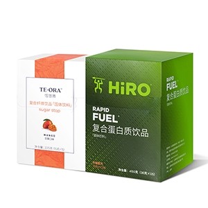 复合蛋白(巧克力口味)及复合纤维(芒果口味)便携装套组